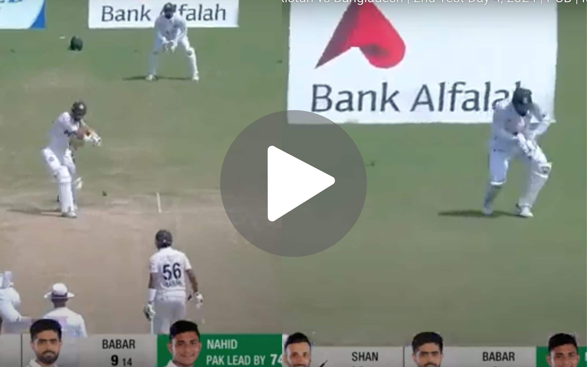 [Watch] Nahid Rana Nicks Shan Masood Behind As Litton Das Completes A Simple Grab